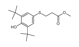 methyl 3-[[3,5-bis(1,1-dimethylethyl)-4-hydroxyphenyl]-thio]propanoate Structure