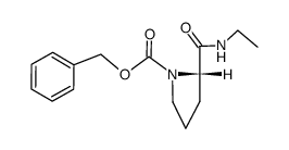 N-BENZYLOXYCARBONYL-N'-ETHYL-L-PROLINAMIDE结构式