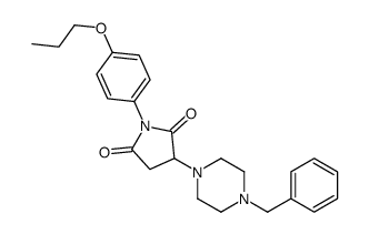 3-(4-benzylpiperazin-1-yl)-1-(4-propoxyphenyl)pyrrolidine-2,5-dione结构式