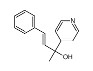 (Z)-4-phenyl-2-pyridin-4-ylbut-3-en-2-ol结构式