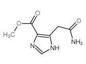 1H-Imidazole-4-carboxylic acid, 5-(2-amino-2-oxoethyl)-, methyl ester Structure