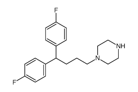 1-[4,4-bis(4-fluorophenyl)butyl]piperazine structure