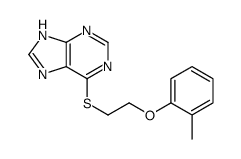 6-[2-(2-methylphenoxy)ethylsulfanyl]-7H-purine结构式
