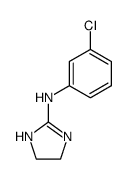 (3-chloro-phenyl)-(4,5-dihydro-1H-imidazol-2-yl)-amine Structure
