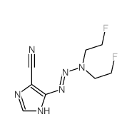 1H-Imidazole-4-carbonitrile,5-[3,3-bis(2-fluoroethyl)-1-triazen-1-yl]-结构式