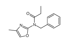 N-benzyl-N-(4-methyl-1,3-oxazol-2-yl)propanamide结构式