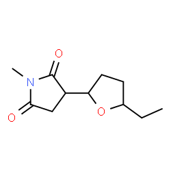 2,5-Pyrrolidinedione,3-(5-ethyltetrahydro-2-furanyl)-1-methyl-(9CI)结构式
