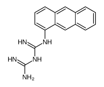 2-anthracen-1-yl-1-(diaminomethylidene)guanidine Structure