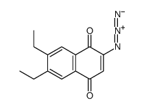 2-azido-6,7-diethylnaphthalene-1,4-dione结构式