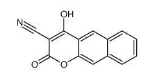 4-hydroxy-2-oxobenzo[g]chromene-3-carbonitrile结构式