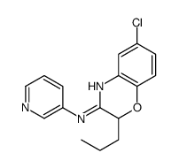 6-chloro-2-propyl-N-pyridin-3-yl-2H-1,4-benzoxazin-3-amine结构式