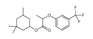 (3,3,5-trimethylcyclohexyl) 2-[3-(trifluoromethyl)phenoxy]propanoate Structure