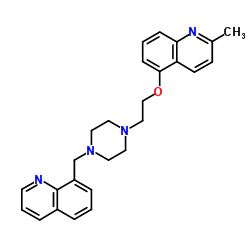 2-methyl-5-[2-[4-(quinolin-8-ylmethyl)piperazin-1-yl]ethoxy]quinoline Structure