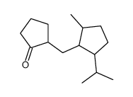 2-[(2-methyl-5-propan-2-ylcyclopentyl)methyl]cyclopentan-1-one结构式