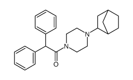 1-[4-(3-bicyclo[2.2.1]heptanyl)piperazin-1-yl]-2,2-diphenylethanone结构式