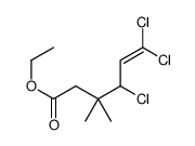 ethyl 4,6,6-trichloro-3,3-dimethyl-hex-5-enoate Structure