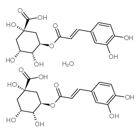 Chlorogenic acid hemihydrate Structure