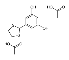 acetic acid,5-(1,3-dithiolan-2-yl)benzene-1,3-diol Structure