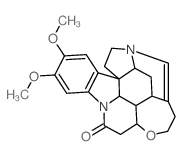 2,3-dimethoxy-20,21-didehydro-21,22-dihydrostrychnidin-10-one structure