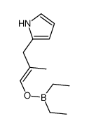 Diethyl[2-methyl-3-(1H-pyrrol-2-yl)-1-propenyloxy]borane structure