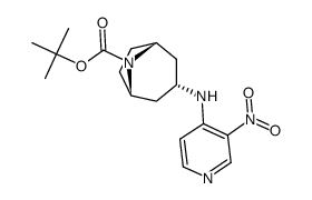 tert-Butyl 3-endo-[(3-nitro-4-pyridinyl)amino]-8-azabicyclo[3.2.1]octane-8-carboxylate Structure