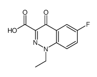 1-ethyl-6-fluoro-4-oxocinnoline-3-carboxylic acid结构式