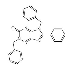 2,5-dibenzyl-6-phenyl-2,5-dihydro-imidazo[4,5-e][1,2,4]triazin-3-one结构式