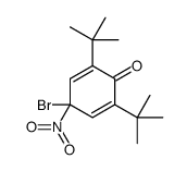 4-bromo-2,6-ditert-butyl-4-nitrocyclohexa-2,5-dien-1-one结构式