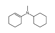 N-cyclohexyl-N-methylcyclohexen-1-amine结构式