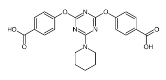 4-[[4-(4-carboxyphenoxy)-6-piperidin-1-yl-1,3,5-triazin-2-yl]oxy]benzoic acid Structure