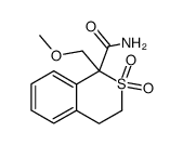 1-methoxymethyl-2,2-dioxo-2λ6-isothiochroman-1-carboxylic acid amide Structure
