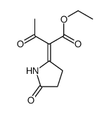 ethyl 3-oxo-2-(5-oxopyrrolidin-2-ylidene)butanoate结构式