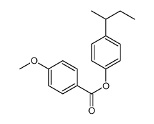 (4-butan-2-ylphenyl) 4-methoxybenzoate Structure