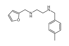 N'-(furan-2-ylmethyl)-N-[(4-methylphenyl)methyl]ethane-1,2-diamine结构式