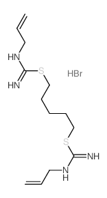 Pseudourea,2,2'-pentamethylenebis[1-allyl-2-thio-, dihydrobromide (8CI) Structure