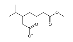 7-methoxy-7-oxo-3-propan-2-ylheptanoate结构式