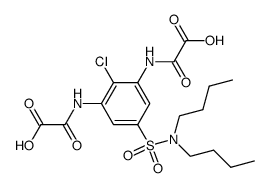 N-[2-Chloro-5-dibutylsulfamoyl-3-(oxalyl-amino)-phenyl]-oxalamic acid结构式