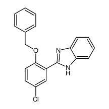 2-(5-chloro-2-phenylmethoxyphenyl)-1H-benzimidazole Structure