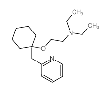 Ethanamine,N,N-diethyl-2-[[1-(2-pyridinylmethyl)cyclohexyl]oxy]- Structure