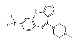 4-(4-methylpiperazin-1-yl)-8-(trifluoromethyl)-10H-thieno[3,4-b][1,5]benzodiazepine结构式