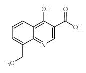 8-乙基-4-羟基喹啉-3-羧酸结构式