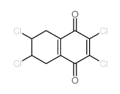 1,4-Naphthalenedione,2,3,6,7-tetrachloro-5,6,7,8-tetrahydro- Structure
