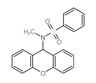 N-methyl-N-(9H-xanthen-9-yl)benzenesulfonamide structure