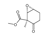 (1S,2R,6R)-2-Methyl-3-oxo-7-oxa-bicyclo[4.1.0]heptane-2-carboxylic acid methyl ester Structure