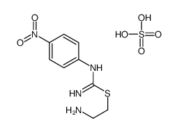 2-aminoethyl N'-(4-nitrophenyl)carbamimidothioate,sulfuric acid结构式