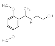 2-[1-(2,5-Dimethoxy-phenyl)-ethylamino]-ethanol结构式