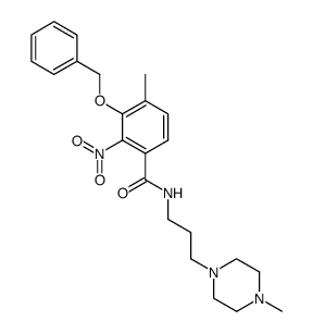 3-benzyloxy-4-methyl-N-[3-(4-methyl-piperazin-1-yl)-propyl]-2-nitro-benzamide Structure
