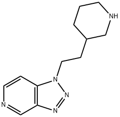 1-[2-(Piperidin-3-yl)ethyl]-1H-1,2,3-triazolo[4,5-c]pyridine structure