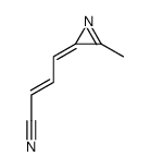 4-(3-methylazirin-2-ylidene)but-2-enenitrile结构式