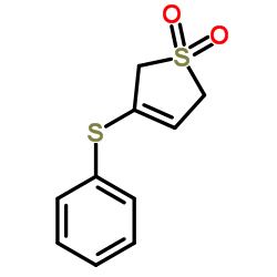 3-Phenylsulfanyl-2,5-dihydro-thiophene 1,1-dioxide Structure